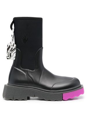 Off-White bottes de pluie à semelle éponge - Noir