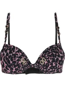 Marlies Dekkers brassière de sport à imprimé animalier - Noir