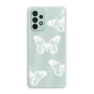 White butterfly: Samsung Galaxy A52s 5G Transparant Hoesje