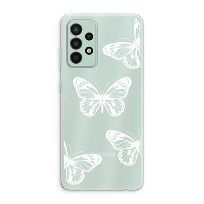 White butterfly: Samsung Galaxy A52s 5G Transparant Hoesje