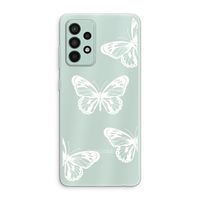 White butterfly: Samsung Galaxy A52s 5G Transparant Hoesje