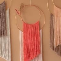 Yarn and Colors Double Trouble Wall Hanging 2.0 040 Pink Sand Macramé Pakket