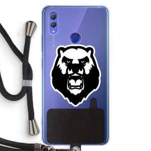 Angry Bear (white): Honor Note 10 Transparant Hoesje met koord
