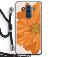 Orange Ellila flower: Huawei Mate 10 Pro Transparant Hoesje met koord
