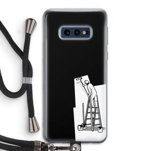 Musketon Painter: Samsung Galaxy S10e Transparant Hoesje met koord