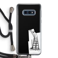 Musketon Painter: Samsung Galaxy S10e Transparant Hoesje met koord