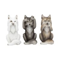 Nemesis Now - Three Wise Wolves 10cm - thumbnail