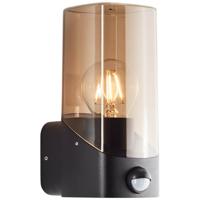 Brilliant Zwarte wandlampMinou met sensor - 44311/93