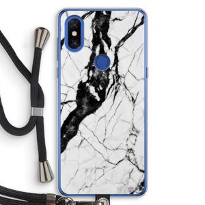 Witte marmer 2: Xiaomi Mi Mix 3 Transparant Hoesje met koord