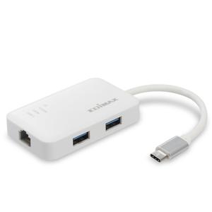 Edimax USB-C naar 3-poorts USB 3.0 Gigabit Ethernet-hub | 1 stuks - EU-4308 EU-4308