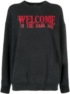 R13 slogan-print sweatshirt - Noir