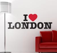 I love London tekst muursticker