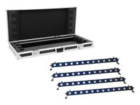 EUROLITE Set 4x LED BAR-12 QCL RGB+UV Bar + Case - thumbnail