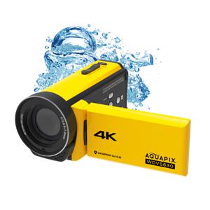 Aquapix WDV5630 Yellow Camcorder 7.6 cm 3 inch 13 Mpix Geel