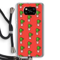 Mini cactus: Xiaomi Poco X3 NFC Transparant Hoesje met koord