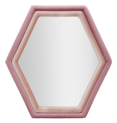 WANDSPIEGEL TONY MIX ROZE FLUWEEL CM 75X4X80