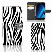 Samsung Galaxy A5 2017 | Telefoonhoesje | Met pasjeshouder | Zebra