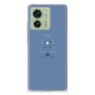 Motorola Edge 40 Telefoonhoesje met Naam Baby Rhino Motorola Edge 40 Telefoonhoesje met Naam Baby Rhino