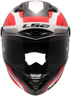 LS2 integraalhelm "ff805 thunder carbon gp diamond helmet ff805 thunder gp raute l white/red