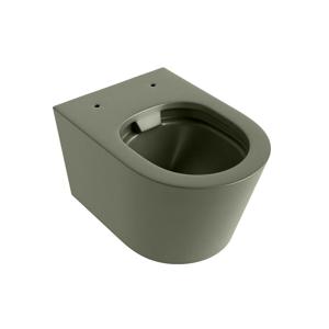 Wandcloset Mondiaz Lavie | 53 cm | Zonder spoelrand | Single fire | Excl.Toiletzitting | Keramiek | Army (groen)