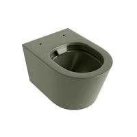Wandcloset Mondiaz Lavie | 53 cm | Zonder spoelrand | Single fire | Excl.Toiletzitting | Keramiek | Army (groen)