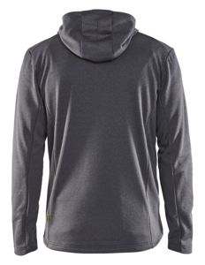 Blåkläder Hoodie met hele rits 35402533 | Zwart Mêlee | Maat XL - 7330509780251
