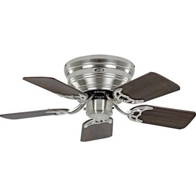CasaFan FLAT 75-III BN-NB/BU Flügel Nussbaum/Buche Plafondventilator Chroom (geborsteld) Omkeerbare bladen, Met wintermodus