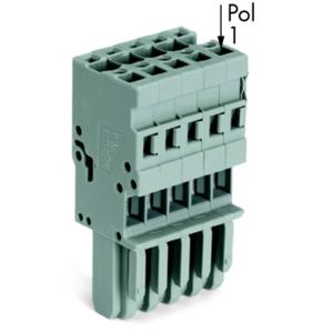 WAGO 769-106 Connector, female Grijs 25 stuk(s)