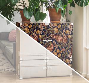 Meubel sticker realistische paisley illustratie