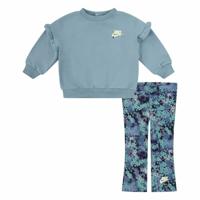 Sportoutfit voor kinderen Nike Fresh Cut Dolman Ruffle Blauw - Maat: 24 maanden