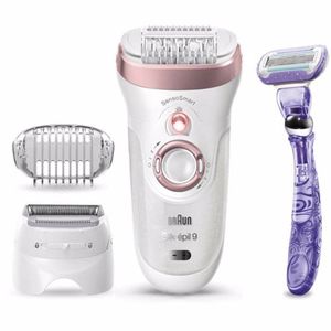 Braun Silk-épil 9 9-870 epilator 40 pincetten Roze, Wit