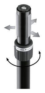 Konig & Meyer 21367 M20 tussenpaal Ring Lock hoogteverstelling