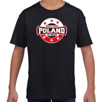 Have fear Poland is here / Polen supporter t-shirt zwart voor kids