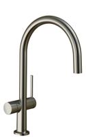 Hansgrohe Talis M54 ééngreeps keukenmengkraan 220 met stopkraan voor vaatwasser, rvs look