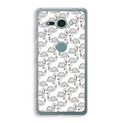Zwanen: Sony Xperia XZ2 Compact Transparant Hoesje