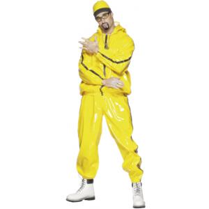 Rapper kostuum Ali G verkleedkleding kostuum - heren - geel - Carnaval pak