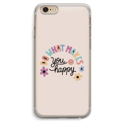 Happy days: iPhone 6 Plus / 6S Plus Transparant Hoesje