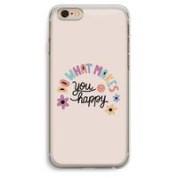Happy days: iPhone 6 Plus / 6S Plus Transparant Hoesje