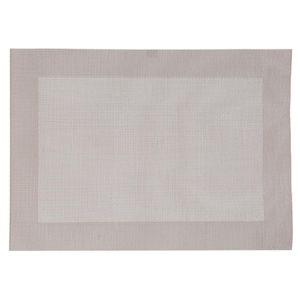 Rechthoekige placemat beige texaline 50 x 35 cm   -