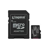 Micro SD geheugenkaart met adapter Kingston CANVAS Select Plus 512 GB