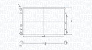 Radiateur MAGNETI MARELLI, u.a. für Skoda, VW, Seat