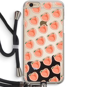 Just peachy: iPhone 6 / 6S Transparant Hoesje met koord