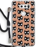 Kat: LG V30 Transparant Hoesje met koord