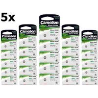 25 Stuks (5 Blisters a 5St) - Camelion Silver Oxide SR41W/392 1.55V knoopcel batterij - thumbnail