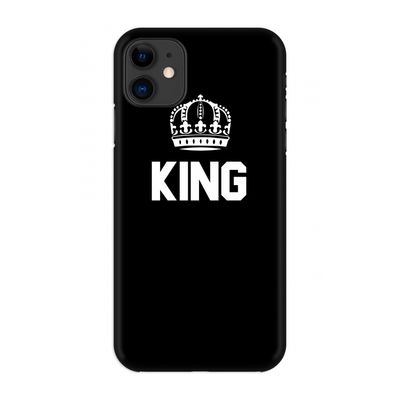 King zwart: Volledig geprint iPhone 11 Hoesje