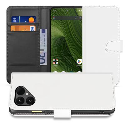 Fairphone 6 Boekhoes Wit Met Pasjeshouder En Magnetische Sluiting