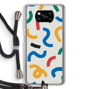 Illustratieve pop 2: Xiaomi Poco X3 NFC Transparant Hoesje met koord