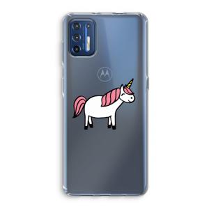 Eenhoorn: Motorola Moto G9 Plus Transparant Hoesje