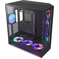 NZXT CM-H92FB-P1 Mid-Tower behuizing - H9 Flow RGB+ - Dubbele kamer - 3 RGB-ventilators - Zwart