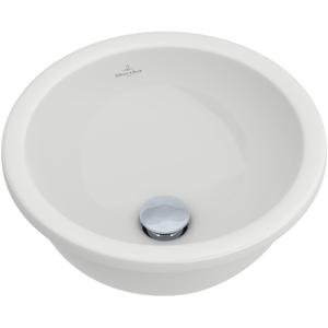 Villeroy & Boch Loop en Friends onderbouwwastafel O33cm zonder overloop zonder kraangat wit 61813301